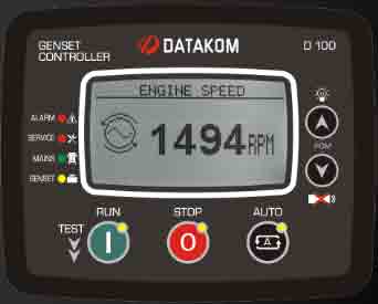 نماندگی برد کنترلی plc دیزل ژنراتور دیتاکام (datakom) مدل D-100
