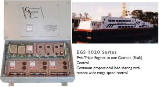 کنترلر چند موتور کشتی با یک جعبه دنده GAC مدل EGS1020