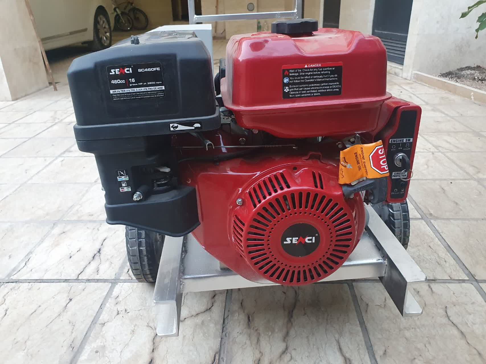 فروش ژنراتور 12 کاوا و 6.5 کاوا با ژنراتور مکالته ایتالیا تکفاز موتور سنسی بنزینی
