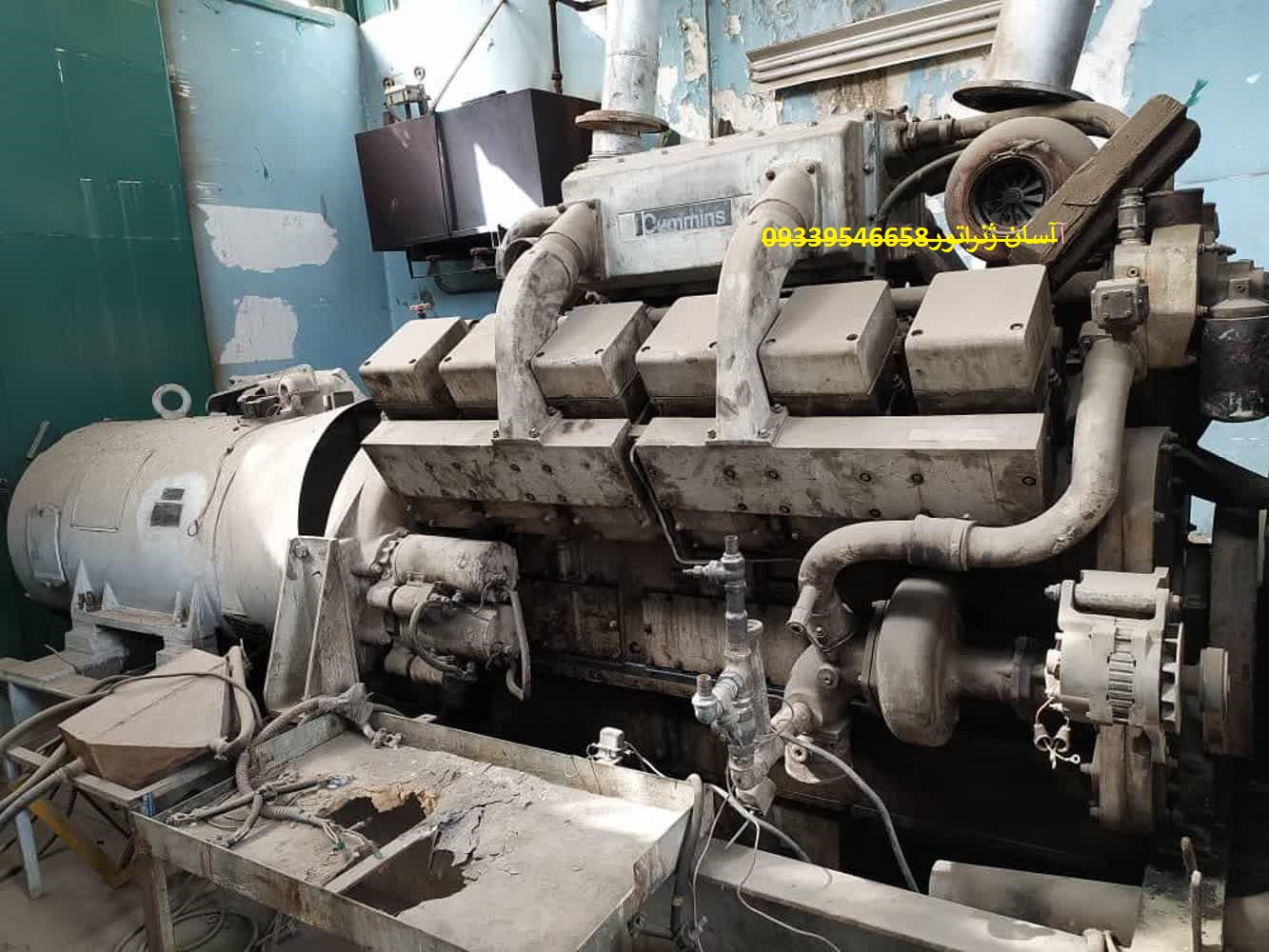 تعمیر دیزل ژنراتور کامینز 1100 کاوا مدل QST30-G4 شرکت نفت